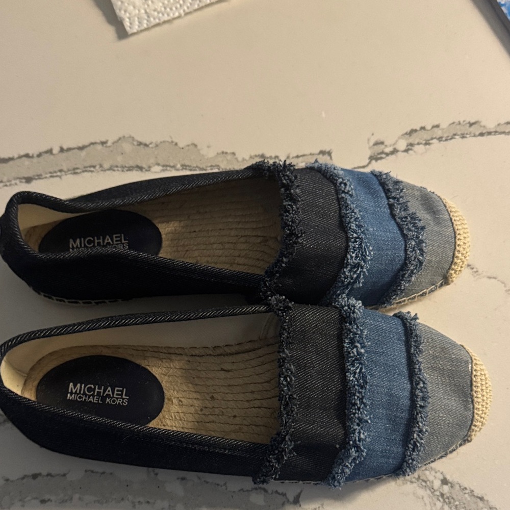 Michael Kors Blue Denim Espadrilles